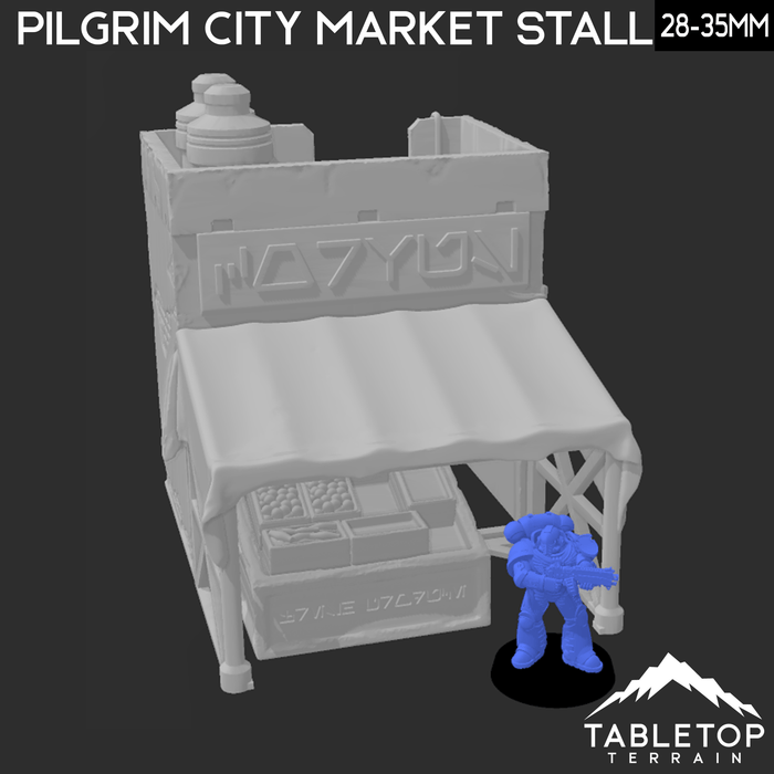Tabletop Terrain Building Pilgrim City Trader's Market Stall- Star Wars Legion Shatterpoint Building