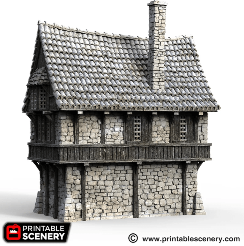 Tabletop Terrain Building Port House - Fantasy Building