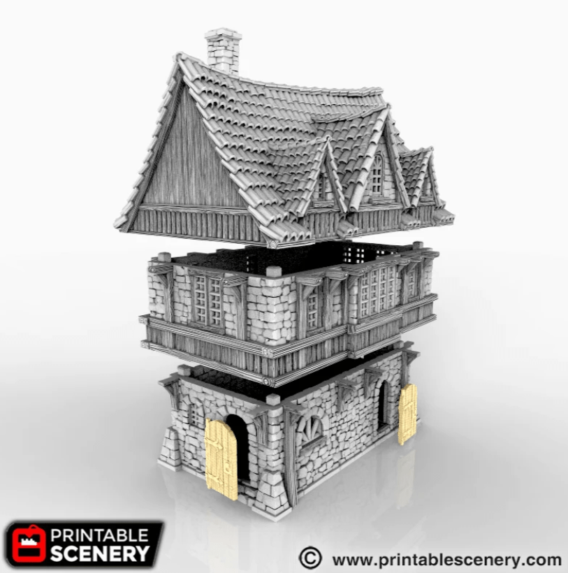 Tabletop Terrain Building Port House - Fantasy Building