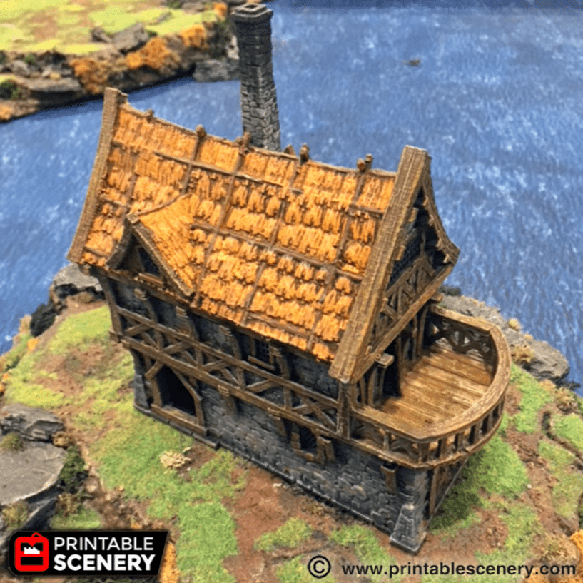 Tabletop Terrain Building Port Merchant - Fantasy Building