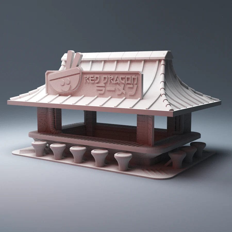 Tabletop Terrain Building Ramen Bar - Cyberpunk Building