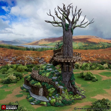 Tabletop Terrain Building Ranger Barracks - Rise of the Halflings - Fantasy Building