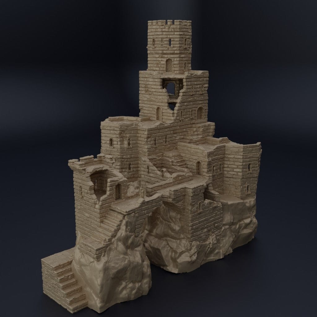 Tabletop Terrain Building Ruined Old Castle