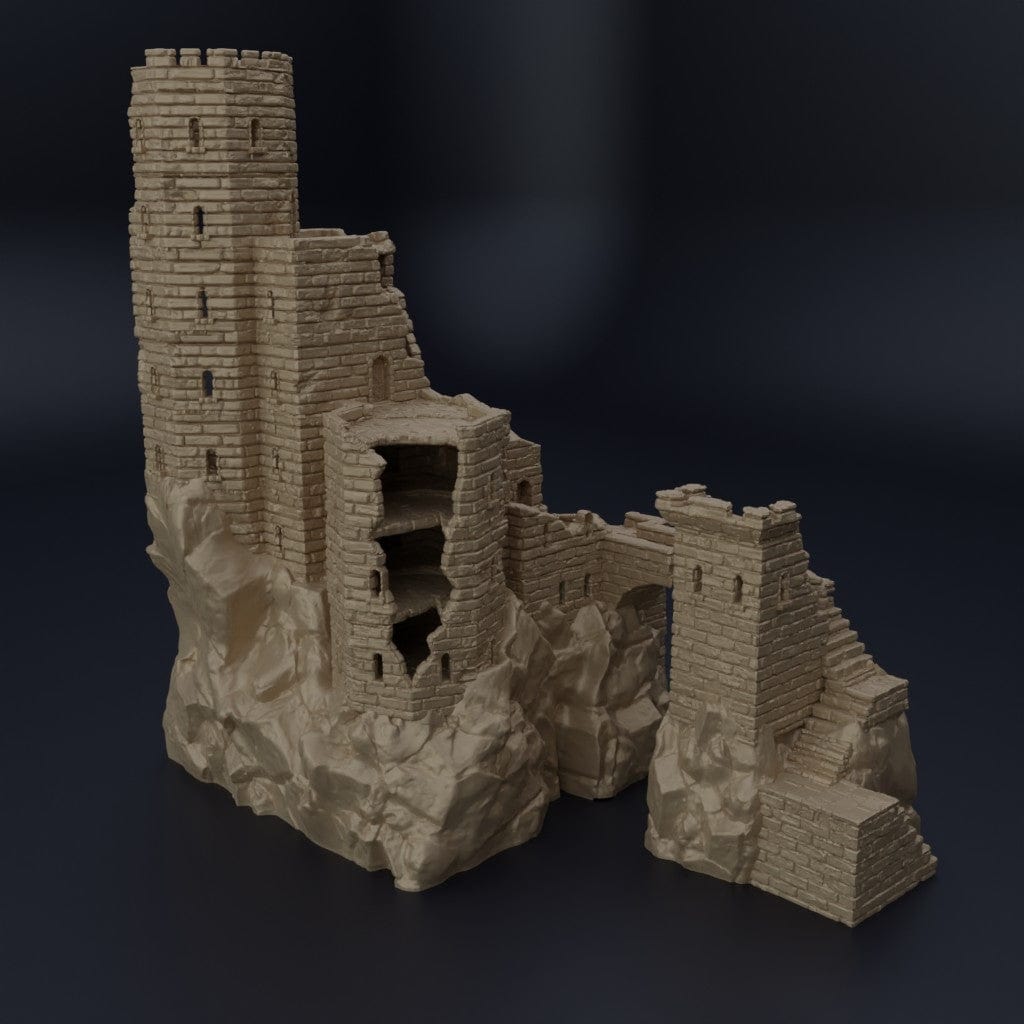 Tabletop Terrain Building Ruined Old Castle