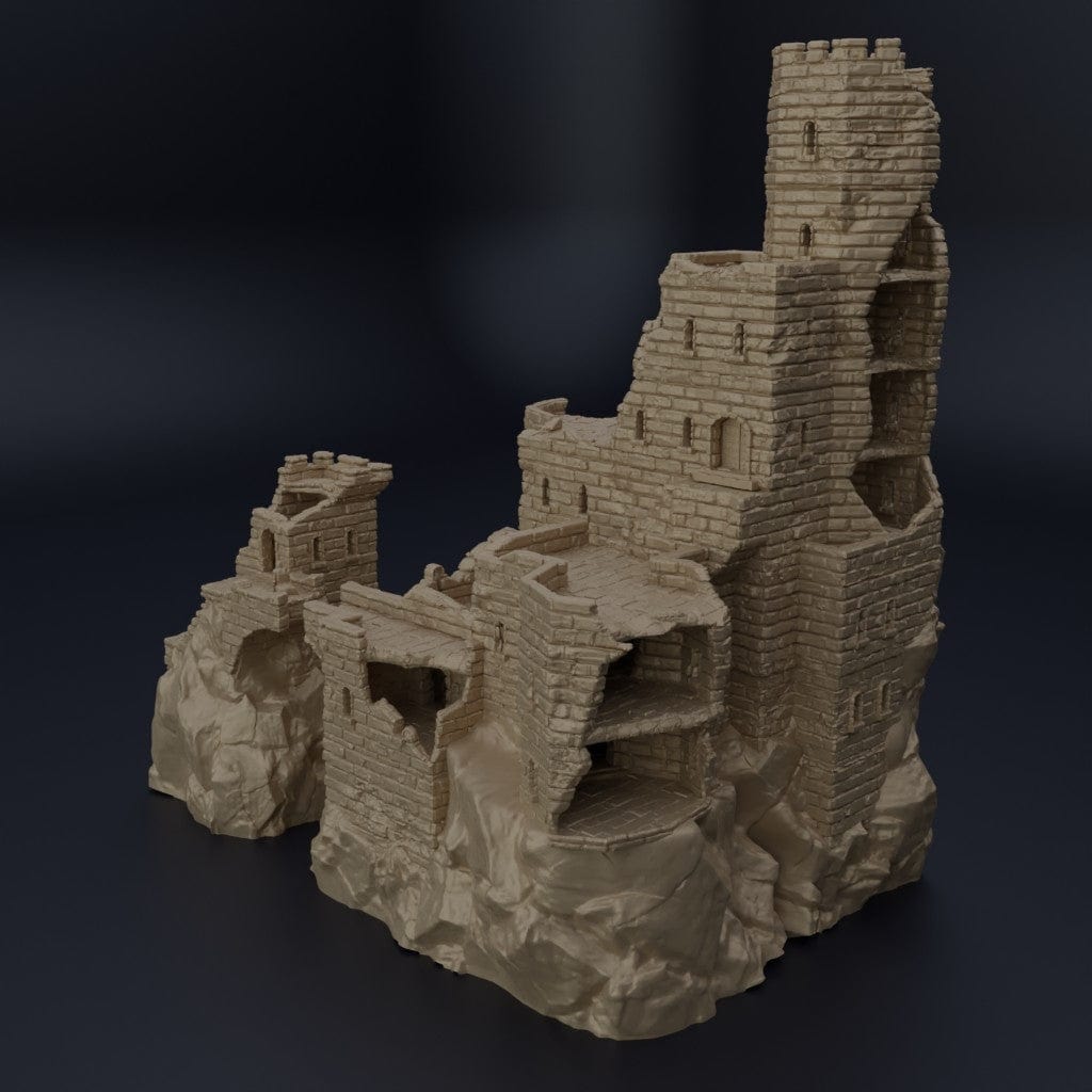Tabletop Terrain Building Ruined Old Castle