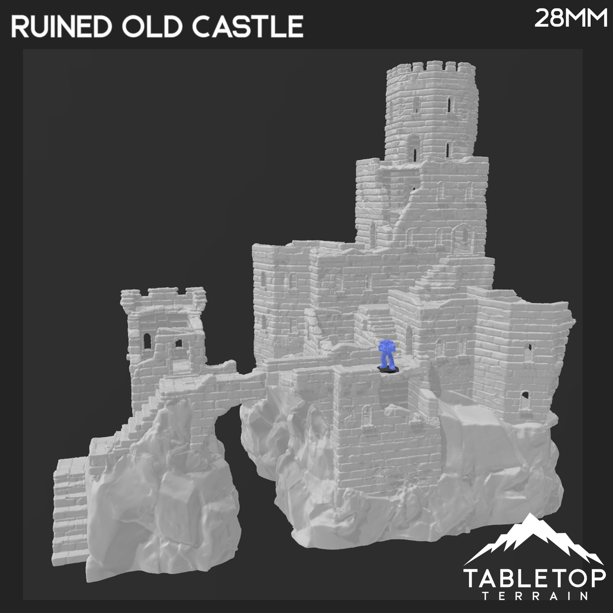 Tabletop Terrain Building Ruined Old Castle
