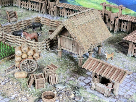 Tabletop Terrain Building Samurai Farmyard Set