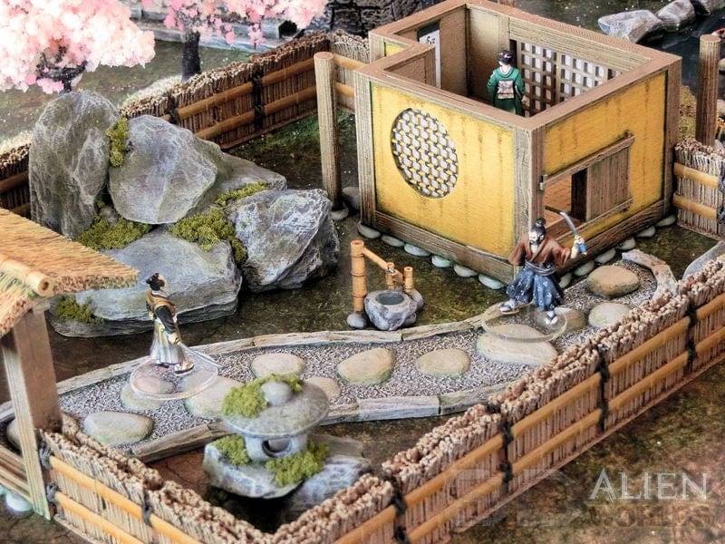 Tabletop Terrain Building Samurai Teahouse