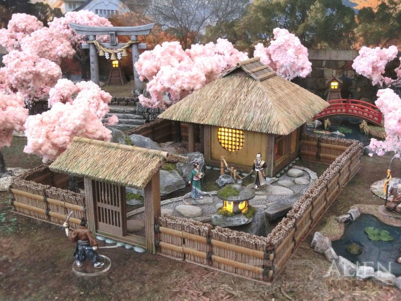 Tabletop Terrain Building Samurai Teahouse