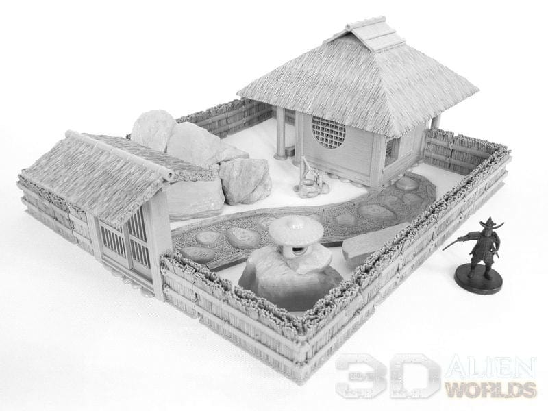 Tabletop Terrain Building Samurai Teahouse