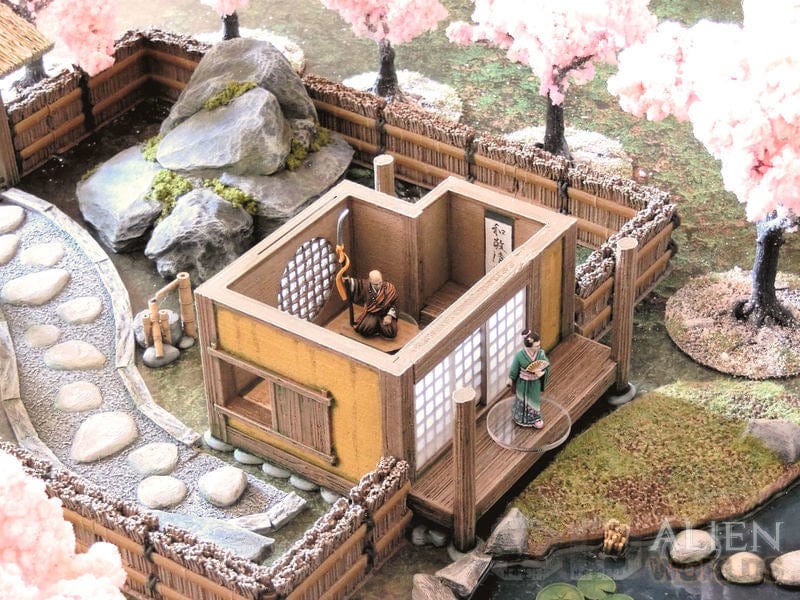 Tabletop Terrain Building Samurai Teahouse