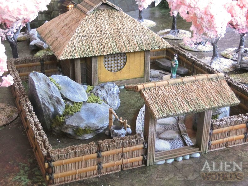 Tabletop Terrain Building Samurai Teahouse