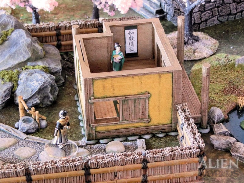 Tabletop Terrain Building Samurai Teahouse