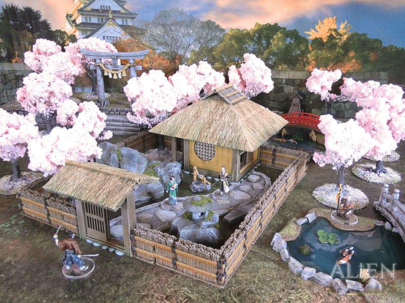 Tabletop Terrain Building Samurai Teahouse