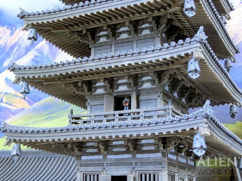 Tabletop Terrain Building Samurai Temple Pagoda