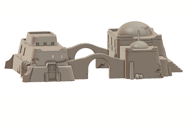 Tabletop Terrain Building Sci-Fi Desert Sandhouse 4
