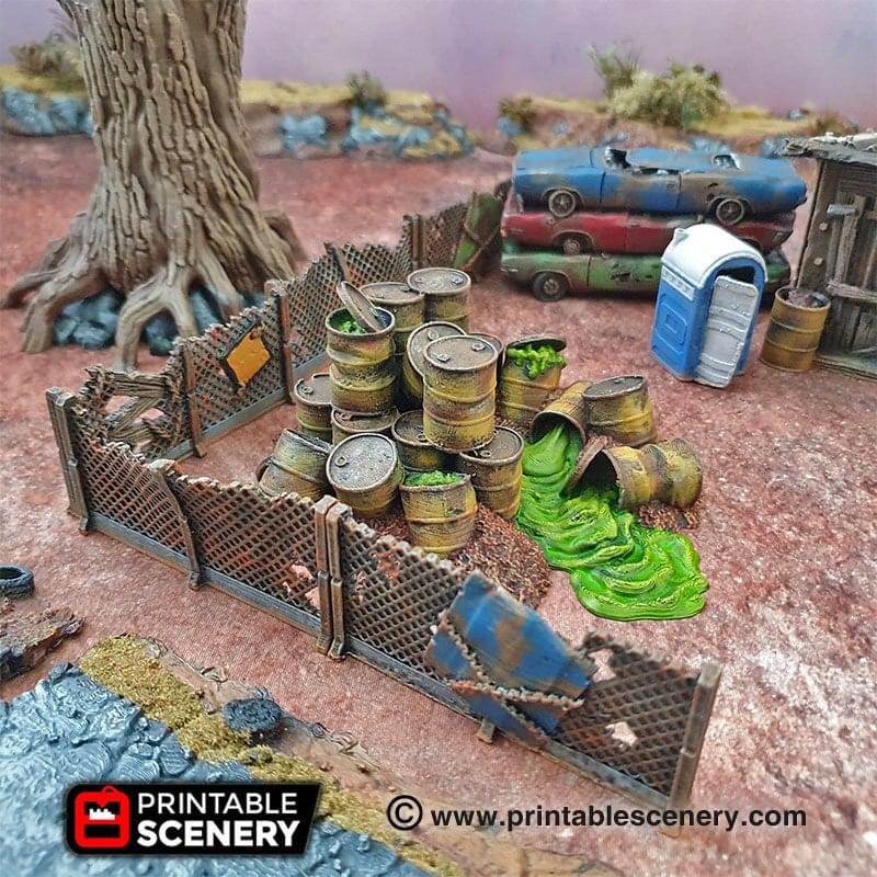 Tabletop Terrain Building Scrapyard - Gaslands Building