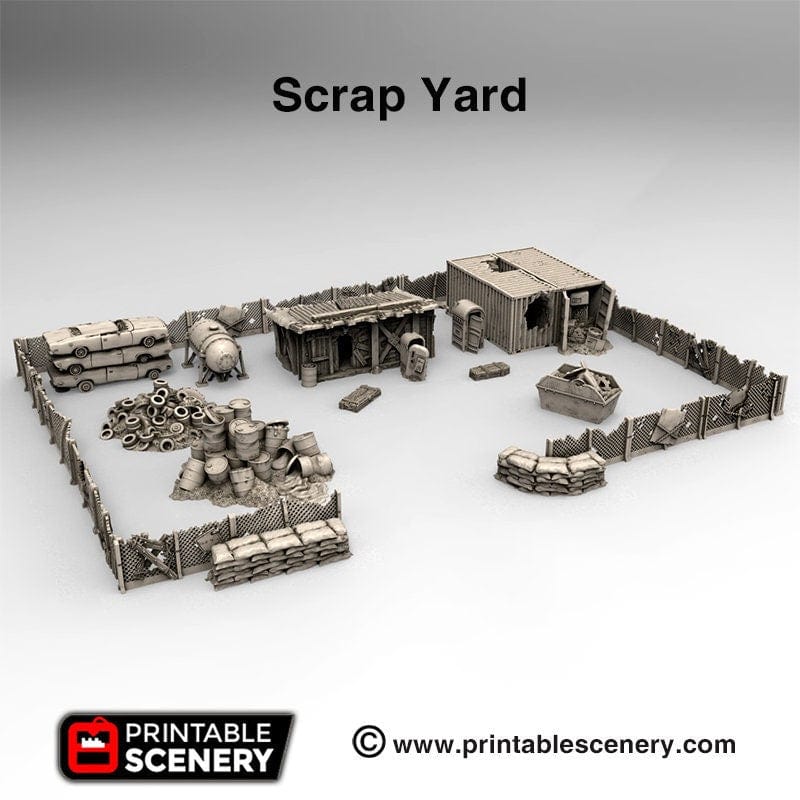 Tabletop Terrain Building Scrapyard - Gaslands Building