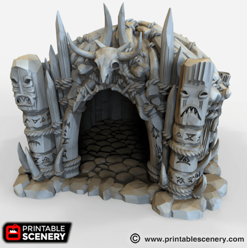 Tabletop Terrain Building Shaman's Hut - Tribal Terrain