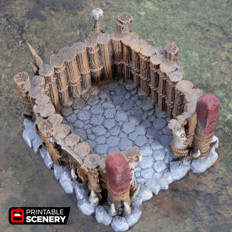 Tabletop Terrain Building Shaman's Hut - Tribal Terrain