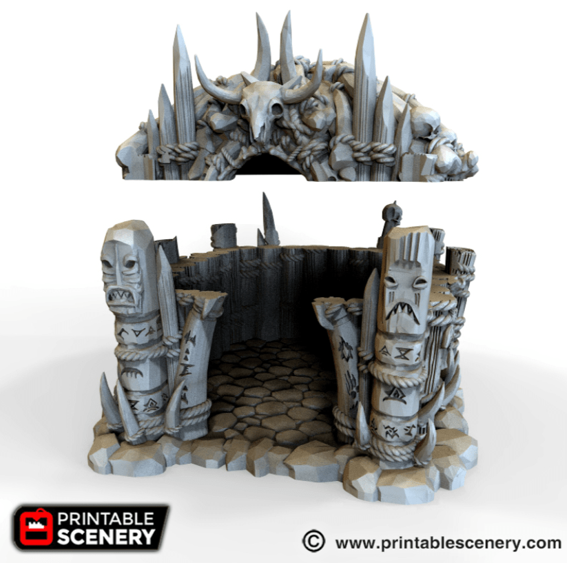 Tabletop Terrain Building Shaman's Hut - Tribal Terrain