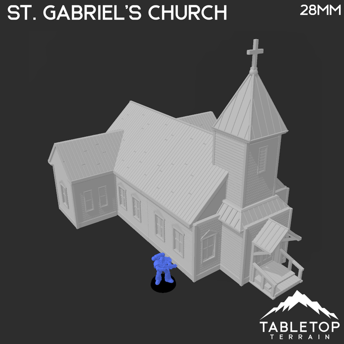Tabletop Terrain Building St. Gabriel's Church - Wild West Building