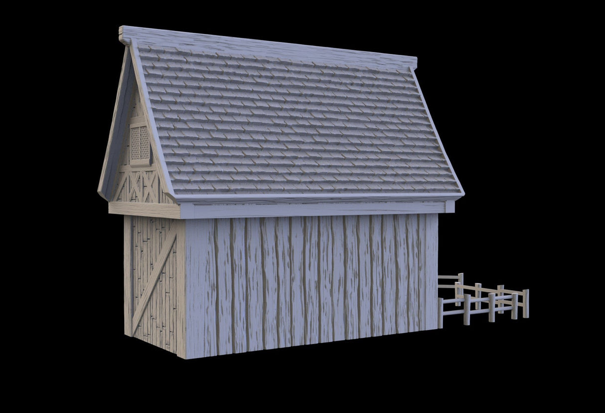 Tabletop Terrain Building Stables - Town of Grexdale - Fantasy Building