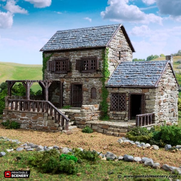 Tabletop Terrain Building Stonestreet Bakers - Country & King - Fantasy Historical Building