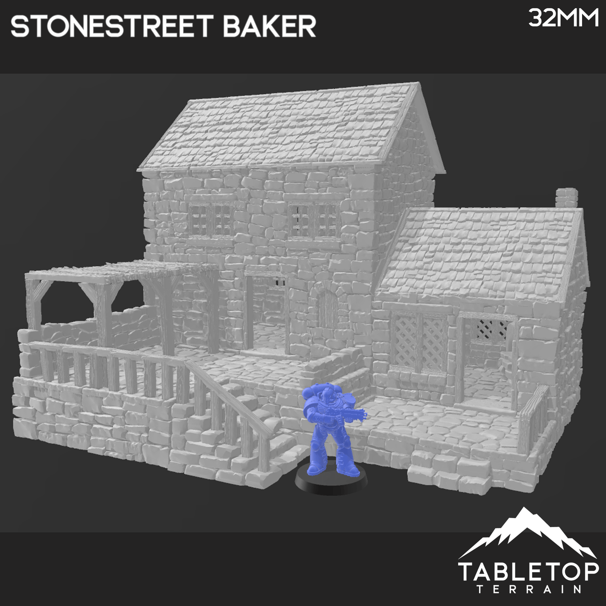 Tabletop Terrain Building Stonestreet Bakers - Country & King - Fantasy Historical Building