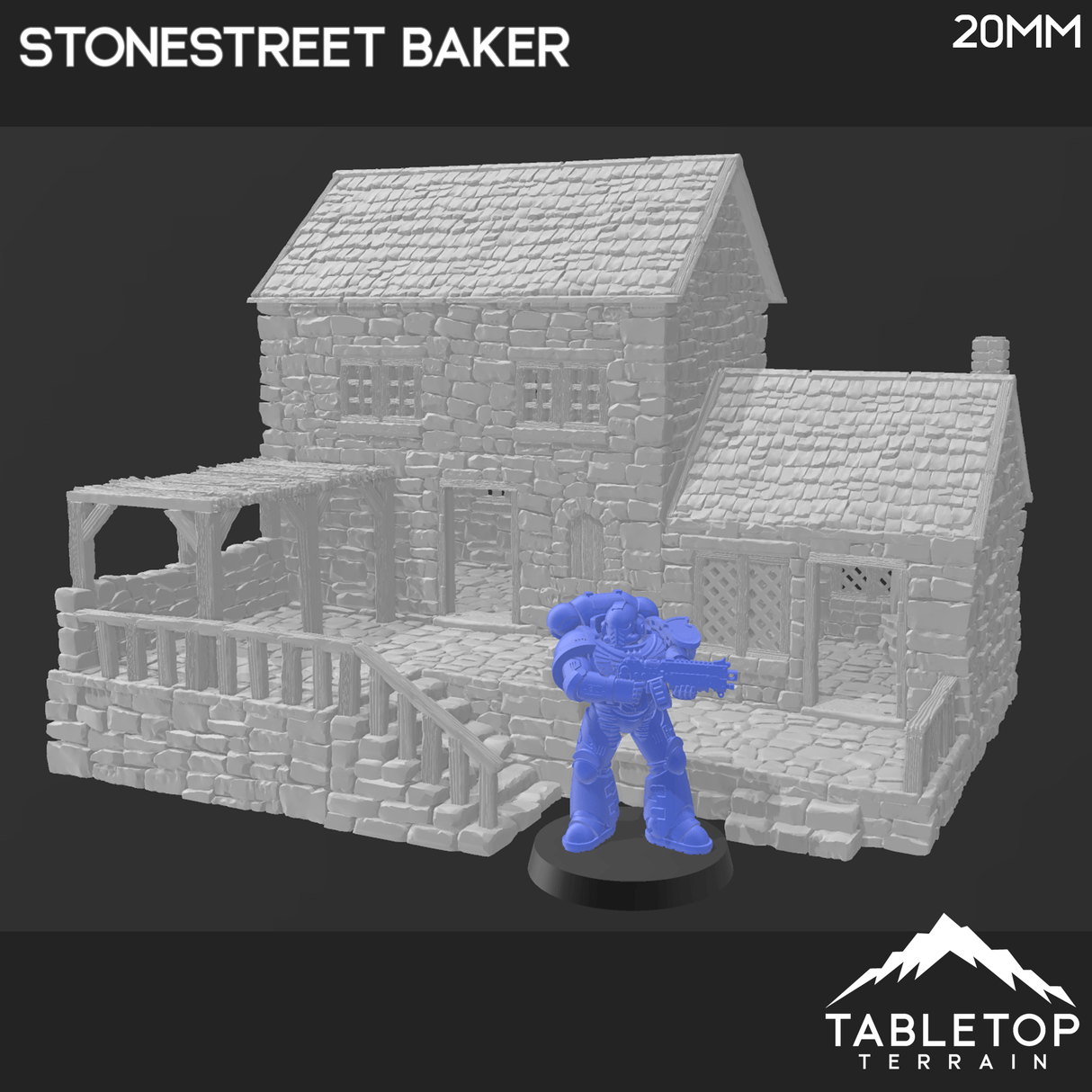Tabletop Terrain Building Stonestreet Bakers - Country & King - Fantasy Historical Building