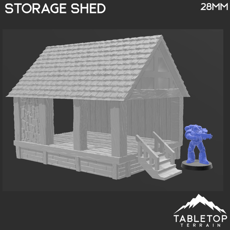 Tabletop Terrain Building Storage Shed - Town of Grexdale - Fantasy Building
