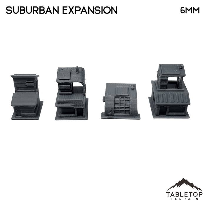 Tabletop Terrain Building Suburban Expansion - 6mm terrain