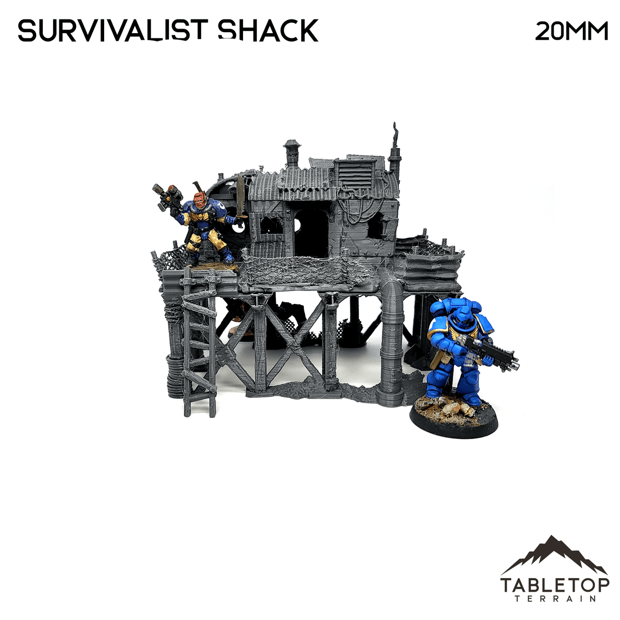 Tabletop Terrain Building Survivalist Shack - Gaslands Building