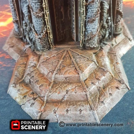 Tabletop Terrain Building Temple of the Damned - Demon Fantasy Building