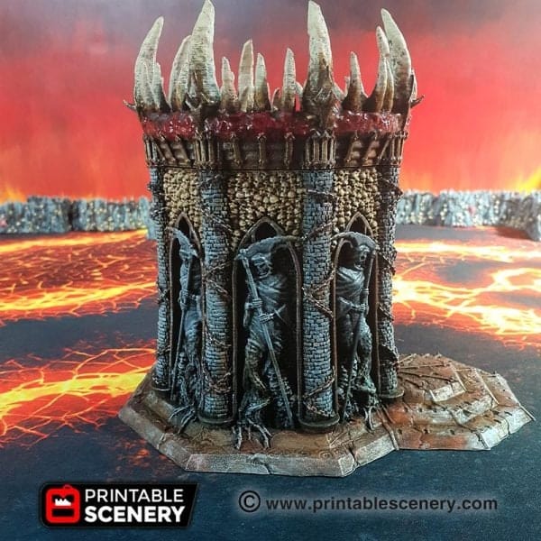 Tabletop Terrain Building Temple of the Damned - Demon Fantasy Building
