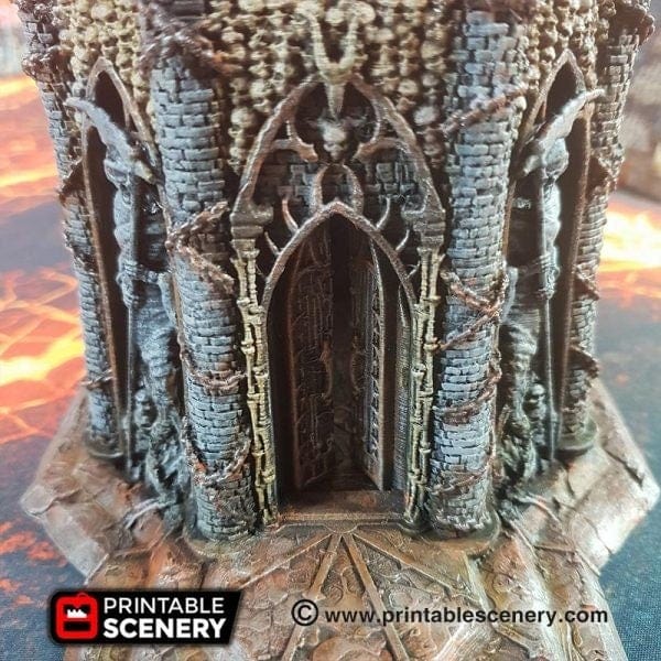 Tabletop Terrain Building Temple of the Damned - Demon Fantasy Building