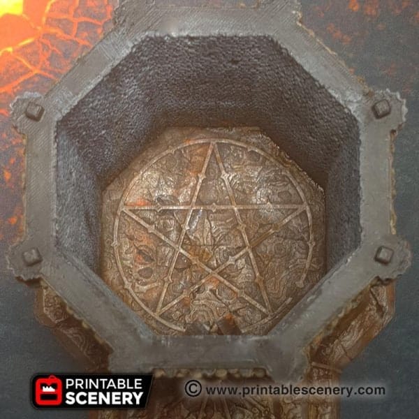 Tabletop Terrain Building Temple of the Damned - Demon Fantasy Building