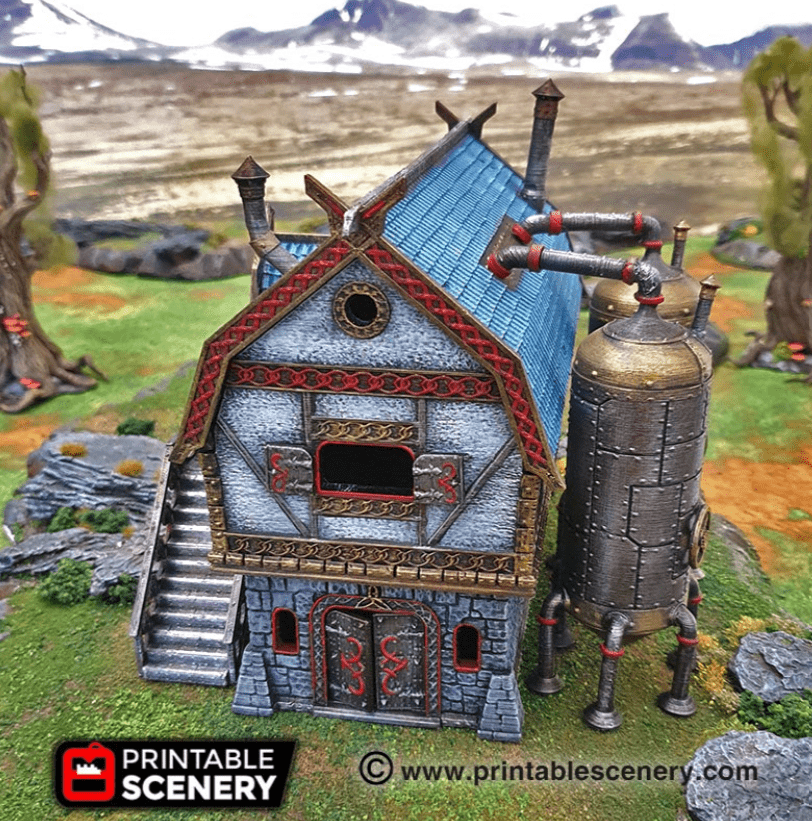 Tabletop Terrain Building The Brewhouse - Fantasy Building