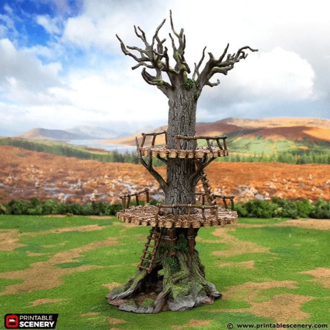 Tabletop Terrain Building The Forest Forts - Rise of the Halflings - Fantasy Building