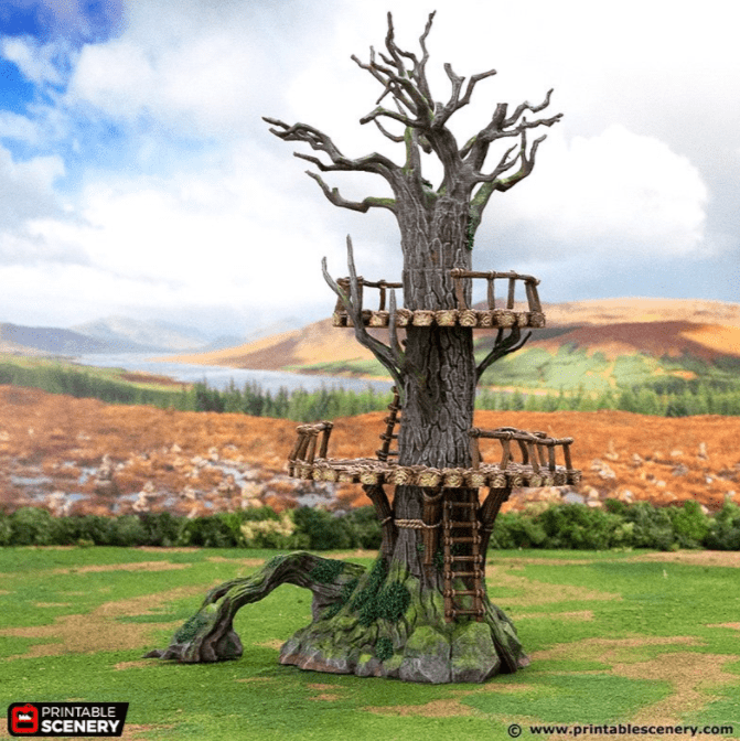 Tabletop Terrain Building The Forest Forts - Rise of the Halflings - Fantasy Building