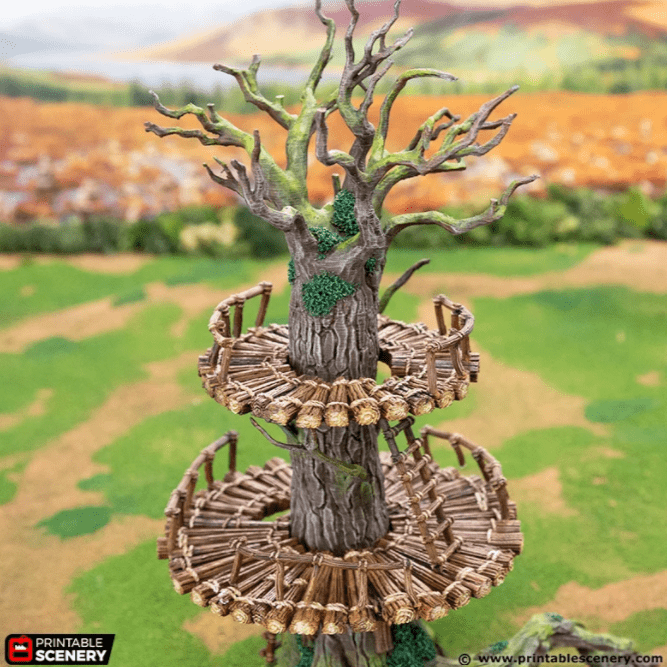 Tabletop Terrain Building The Forest Forts - Rise of the Halflings - Fantasy Building