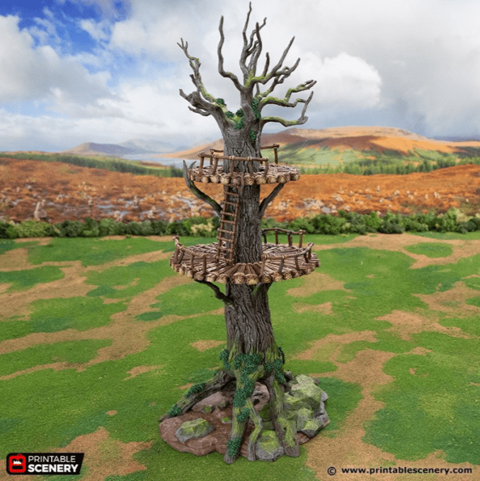 Tabletop Terrain Building The Forest Forts - Rise of the Halflings - Fantasy Building
