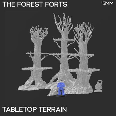 Tabletop Terrain Building The Forest Forts - Rise of the Halflings - Fantasy Building