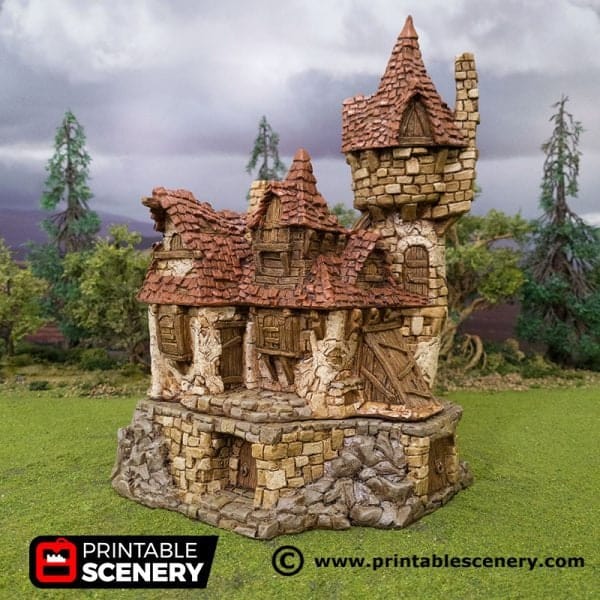Tabletop Terrain Building The Guildhall - Hagglethorn Hollow - Fantasy Building