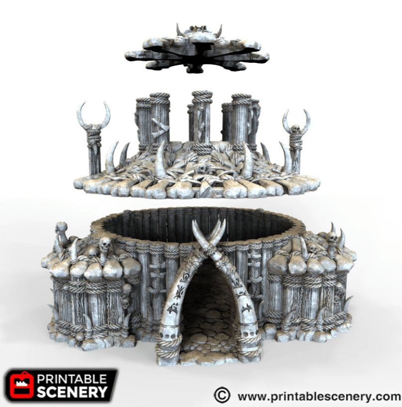Tabletop Terrain Building The Witch Temple- Tribal Terrain