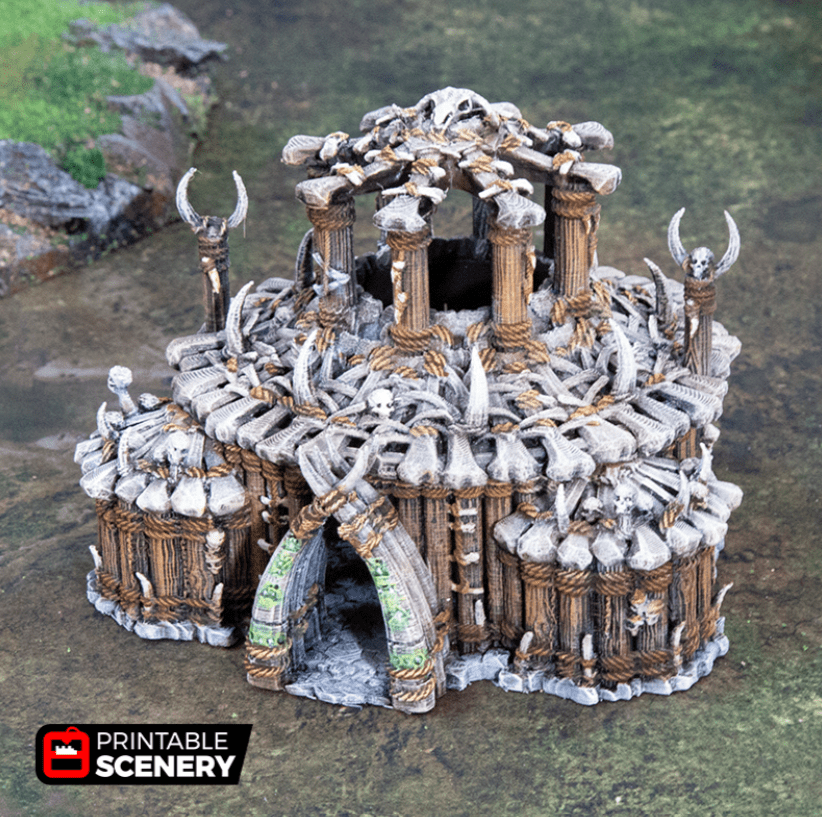 Tabletop Terrain Building The Witch Temple- Tribal Terrain