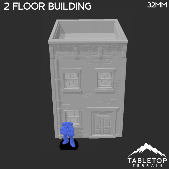 Tabletop Terrain Building Urban Two Floor Building - Marvel Crisis Protocol Building