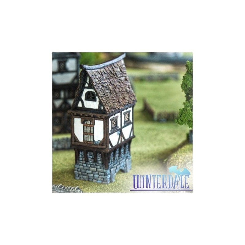 Tabletop Terrain Building Winterdale Bridge Cottage - Fantasy Building