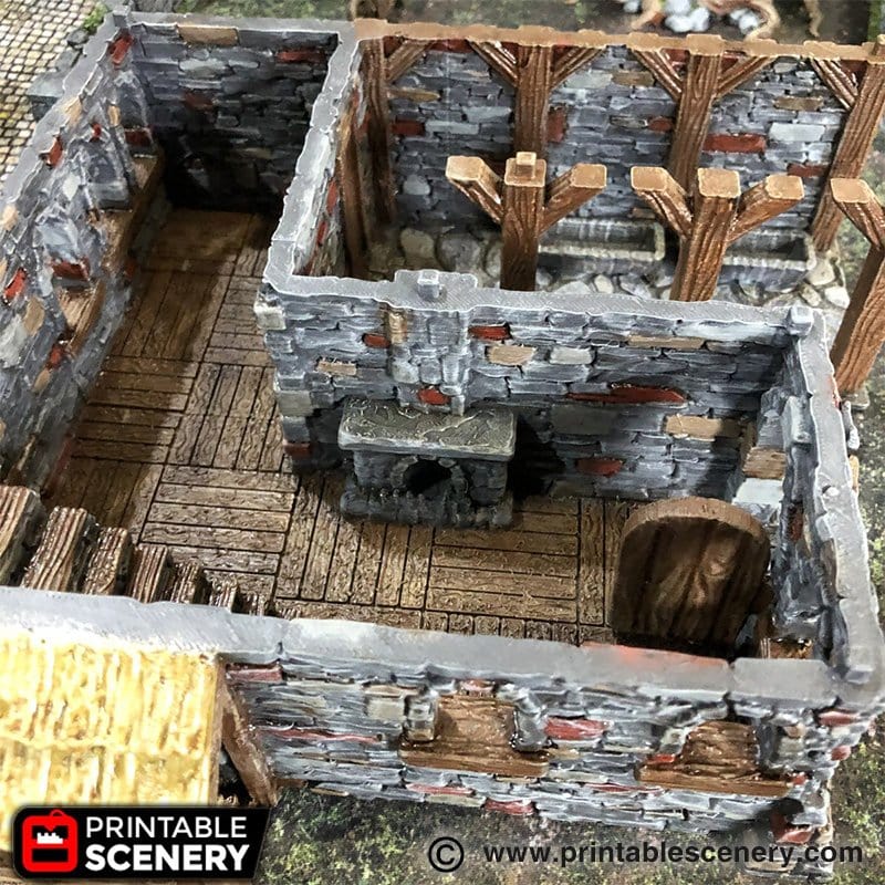 Tabletop Terrain Building Winterdale Tavern - Fantasy Building