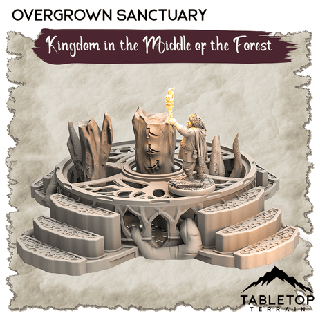 Tabletop Terrain Dungeon Terrain Kingdom in the Middle of the Forest - Thematic Dungeon Terrain
